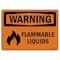 Signmission Safety Sign, OSHA WARNING, 5" Height, 7" Width, Liquidos Inflamables, Landscape OS-WS-D-57-L-11957 - alternate 1